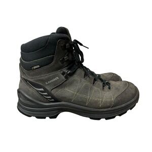 Lowa Boots Men 8.5 Gray Tiago GTX Mid Wide Goretex Hiking Waterproof Outdoors